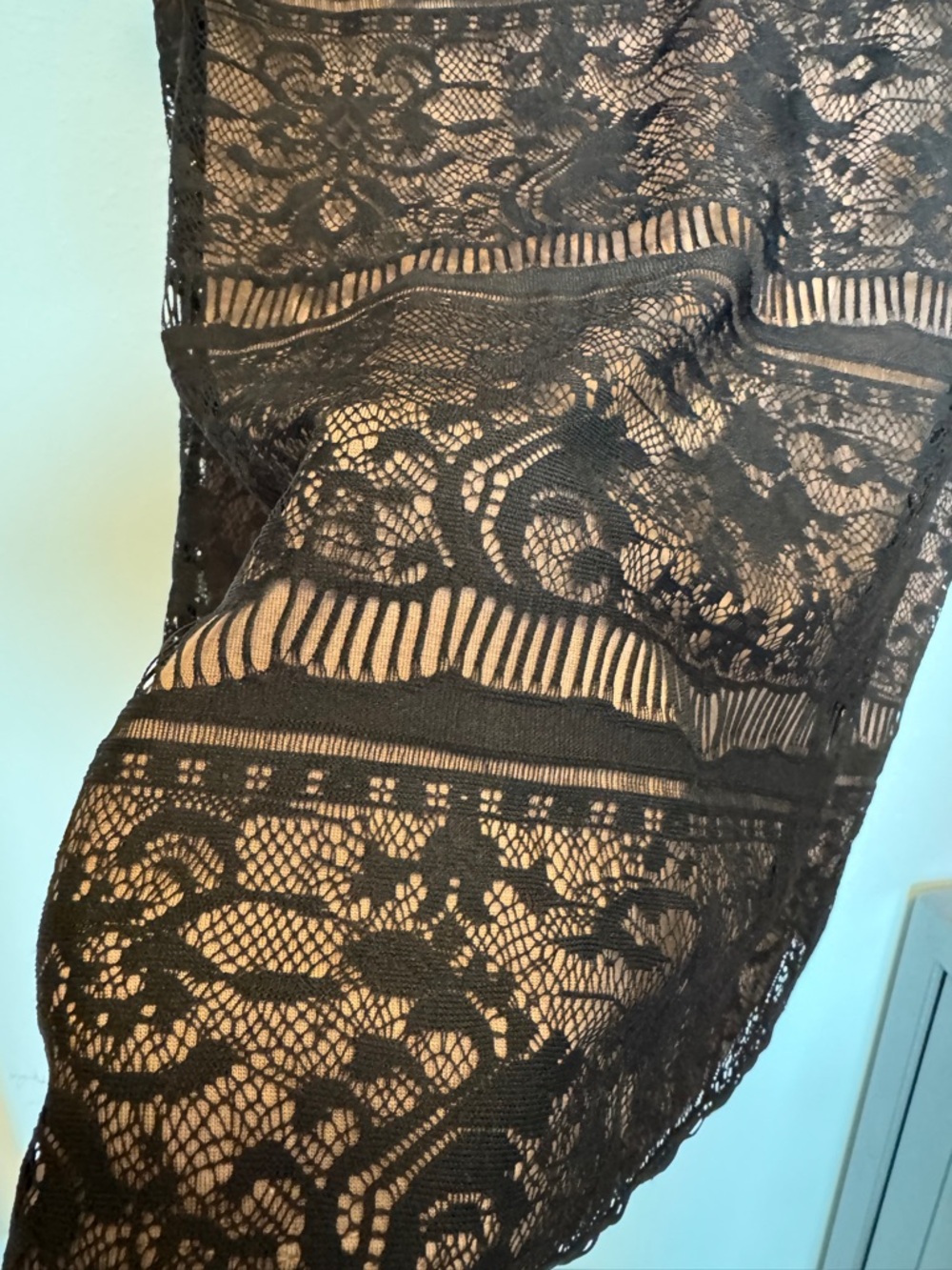 🌸Bobeau Black Lace Sleeveless Sheer Top size M night out whimsigoth fairy grunge - Picture 4 of 7